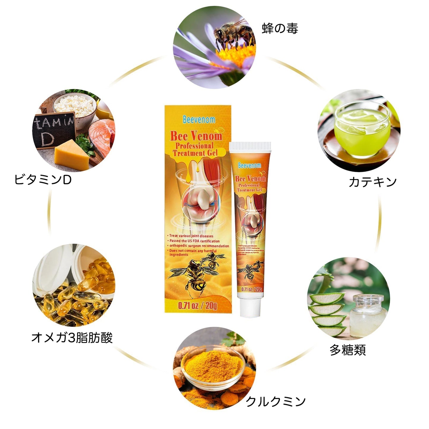 ⭐BeeVenom™ ニュージーランド産蜂毒プロフェッショナル トリートメント ジェル