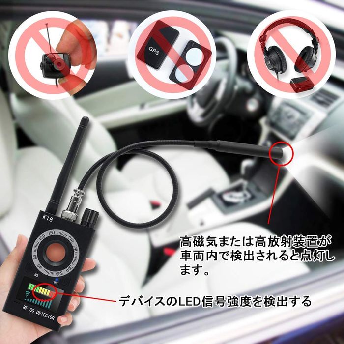 アンチスニークショット、アンチ監視!多機能隠しカメラ発見器