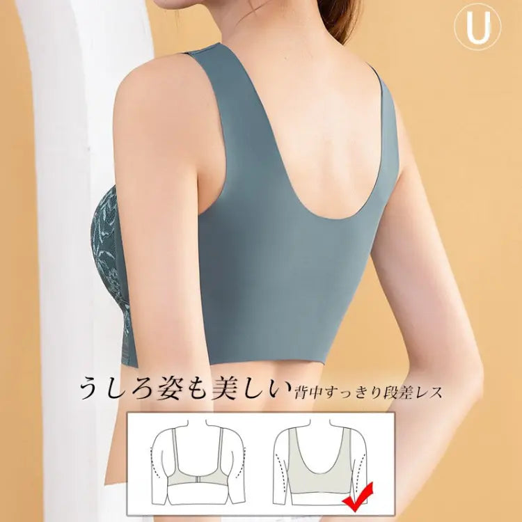 胸を小さく見せるブラ
