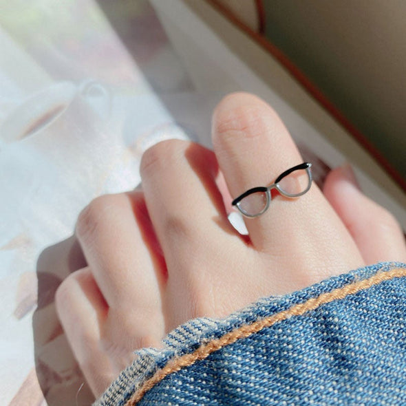 💥HOT SALE 50%OFF💥 かわいいメガネ指輪