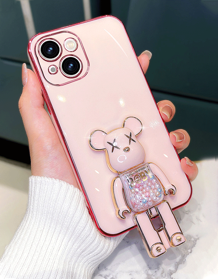 スタンド付きクマちゃんiPhoneケース