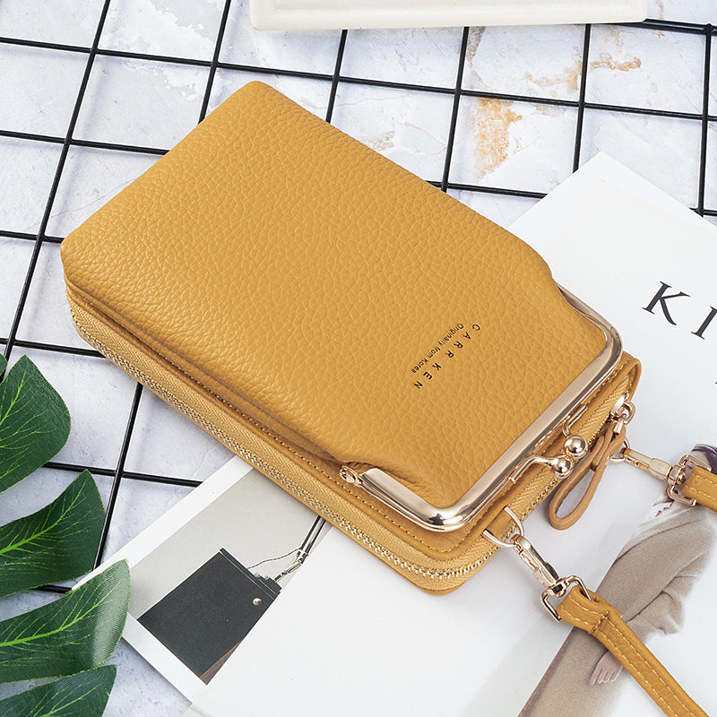 軽量クロスボディ携帯電話財布