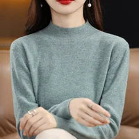 モックネックニット