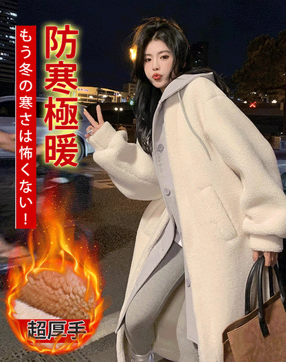 【インスタで大人気】レイヤードボアコート、男女兼用！2025年の冬、必要なのはこのアウター一枚だけ。