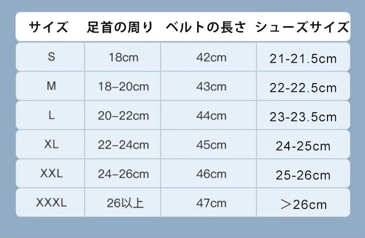 薄型捻挫防止足首用サポーター