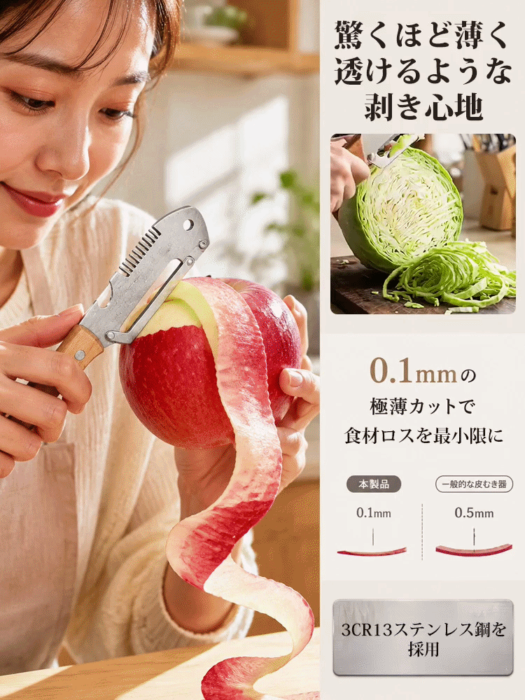 多機能ステンレスピーラー